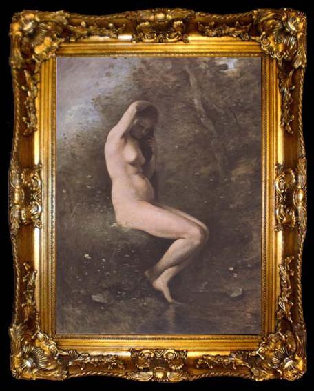 framed  Jean Baptiste Camille  Corot Venus au bain (mk11), ta009-2